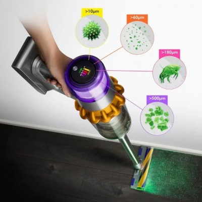 Беспроводной пылесос Dyson V15 Detect Absolute SV47 (2023) Yellow Nickel